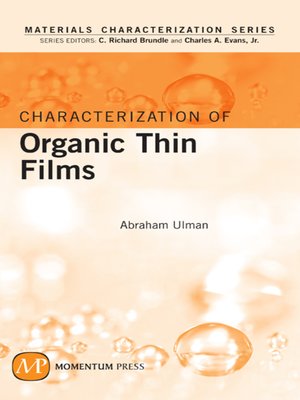 cover image of Characterization of Organic Thin Films